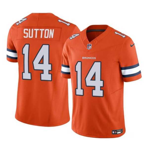 Men & Women & Youth Denver Broncos #14 Courtland Sutton Orange 2023 F.U.S.E. Vapor Untouchable Football Stitched Jersey,We sell and wholesale Men & Women & Youth Denver Broncos #14 Courtland Sutton Orange 2023 F.U.S.E. Vapor Untouchable Football Stitched Jersey on line form chian!
